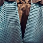 Y2K iridescent pleated body con dress dark blue, Size Small Blue Photo 7