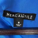 J. Crew Tropical Print Faux Wrap V Neck A Line Dress Blue Multi Size 8 Photo 9