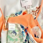 Romeo + Juliet Couture chrysanthemum floral sheer oversize medium blouse Photo 3