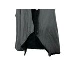 Gaiam  Gray & Black Reversible Vest Yoga Sherpa Knit M Medium 8-10 Photo 3