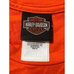 Harley Davidson Savannah GA River Street Orange Shirt Women Skull Wings Sz M NWO Photo 4