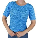 Vintage 90s Blue Bubble Popcorn Shirt Size undefined Photo 0