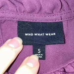 Who What Wear  maroon blouse in size small Photo 3