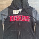PINK - Victoria's Secret Pink Victoria Secret Nebraska Huskers Fleece Full Zip Jacket Sweater Small Photo 4