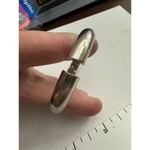 Vintage Womens Whiting &‎ Davis Co Luxury Silver Tone Hinged Bracelet Minimalist Photo 3