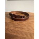 YSL Vintage Yves Saint Laurent Glazed Cowhide Belt Size 34/85 1214008 Brown Photo 3