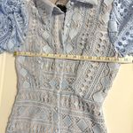 *NEW* En Saison Crochet Shirt Dress Blue Size XS Photo 9