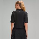 Lululemon Swiftly Tech Relaxed-Fit Polo Shirt in Black Size 6 Photo 2