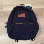 Ralph Lauren NWT Polo Flag Canvas Backpack Navy Blue Photo 5