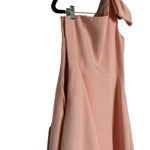 Gal Meets Glam Yvonne One Shoulder Bow Dress Women's Pink Size 6 Photo 6