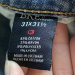 Harper BKE Jeans Womens 31x31.5 Blue Denim Distressed Casual straight 31R flaw Photo 11