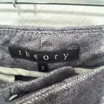 Theory NEW  Linen Dalisha Red Bay Speckled Blue Pant Deadstock Sz 6 Timeless Twee Photo 3