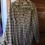 Notations Square Line Fall Button Up Photo 2