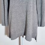 Cyrus  Gray Scoop Neck Knit Top Size Large Gray Knit Top Photo 2