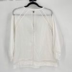 prAna NWT Women's White Tacana Peasant Crochet Boho Blouse Top Size Large Photo 14