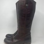 Frye  Melissa Button Soft Vintage Riding Boot Brown Photo 8