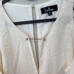 NWT Lulu's cream shift dress with brass details size medium Photo 7