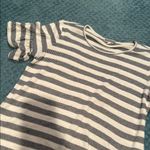 Pleione  Navy and White Striped Top Photo 3