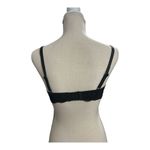 Adore Me Black Floral Lace Sheer Underwire Bra Size 34D Scalloped Lingerie Photo 1