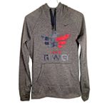 Nike  Thermafit Gray Hoodie Sweatshirt Womens XS Team RWB Veterans Athletic Gym Photo 8
