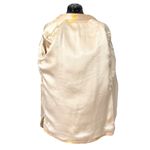 Vintage 1950s Doreen Loh Champagne Gold Silk Traditional Chinese Jacket, Size L Size L Photo 6