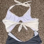 Venus  one piece swim open stomach tie back and halter woman size MEDIUM Photo 3