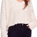 Free People  Popcorn Pullover Long Sleeve V-Neckline Sweater Photo 0