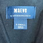 Anthropologie Maeve Black Fuzzy Floral Short Draped-Sleeve Pullover Top Photo 6