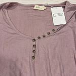 Ninexis Dusty Rose Henley Top Size 3X NWT Pink Photo 3