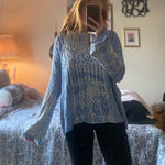 Funky Knit Sweater Blue Size M Photo 0