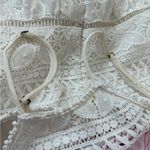 Trina Turk  Picnic Lace Eyelet Halter Dress Size 8 White Halter READ Photo 9