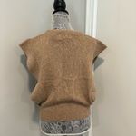 VTG 70s Women’s Sz: S The Silk Workshop Open Side Tan Pullover Cable Knit Vest. Photo 1