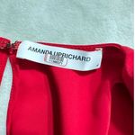 Amanda Uprichard Timeless Provenance Dress Women's Med Red Faux Wrap Hi-Lo RTR Photo 4