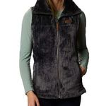 Columbia Women’s Fire Side Sherpa Vest Size Medium Dark Gray Photo 0