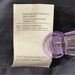 Vince  Long Drape Crepe Vest Wrap Leather Tie Waist Belt Gray Small Chic Classic Photo 10