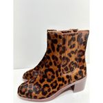 Madewell Shoes Womens Sz 6 Leopard Print Calf Hair Chelsea Boots Block Heel NEW Photo 3