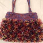 Very Cool Fuzzy Yarn Disco “Groovy” Bag Shoulder Purse Multiple Photo 3