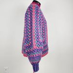Handmade Crochet Granny Cardigan Berries Multicolor Pink Purple Blue Boho Cozy Size undefined Photo 10