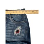 Judy Blue Womens 9/29 Distressed Buffalo Plaid Patch Skinny Jeans JB8268DK EF10 Photo 2