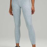 Lululemon Fast and Free Tight 25" *Nulux City Grit White Blue Fog Size 4 EUC Photo 10