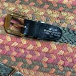 VTG BLACK BRAIDED LEATHER WESTERN BELT Photo 3