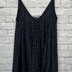Coco reef  Serengeti Dot Printed Lace Up Cover Up Dress Size XL Black New Photo 4