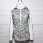 The North Face The North Face Indi Rib-Knit Women's Zip Fleece / Jacket Gray Cream Size S Photo 1