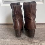 Leather Calf Hair Heeled Ankle Boots Booties Size 10 Velez for Leather Lovers Photo 4