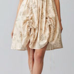 SELKIE The Villa Drawsring Ruched Mini Dress, Romantics, XL Photo 0