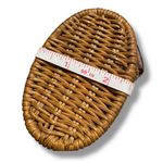 Michael Kors  Vanilla Santorini Clutch - Wicker, Ivory Leather, Golden Hardware Photo 11