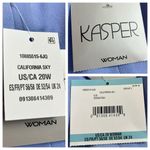 Kasper  New Dress Pants Straight Leg Flat Front Sky Blue Women’s Plus Size 20W Photo 8