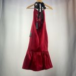 Lulus NWT  Bursting With Beauty Halter‎ Trumpet Midi Dress in Berry Red Size M Photo 5
