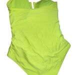 DKNY  Bright Yellow Strapless One Piece Swimsuit Photo 3