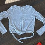 Lululemon Time to Restore Long Sleeve Heathered Core Ultra Light Grey size 8 EUC Photo 5